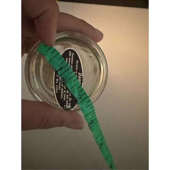 Vintage New Glass Daisy Print Kerosene Lamp Base Only 4.5” Never Used - Picture 10 of 11